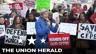 Democratic Lawmakers Hold a Rally on Support for the Consumer Financial Protection Bureau