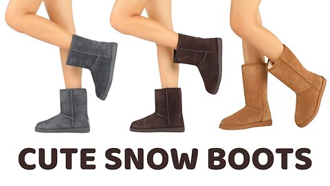 amazing Women's Mid Calf Fashion Winter Snow Boots Review, Cute and comfortable warm mid calf