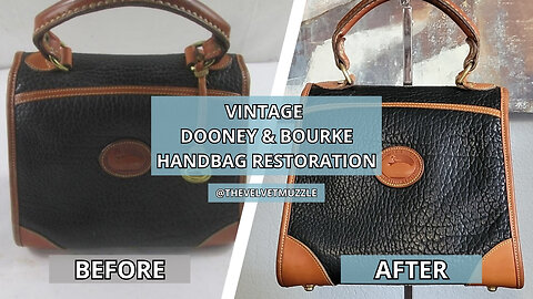 How to Clean & Restore a Vintage Dooney & Bourke Carpet Bag | Rare Thrifted Find | AWL Cleaning