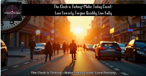 ⏳ The Clock is Ticking—Make Today Count: Love Fiercely, Forgive Quickly, Live Fully ❤️