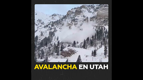 Tormenta invernal provoca una avalancha en Utah, EE.UU.