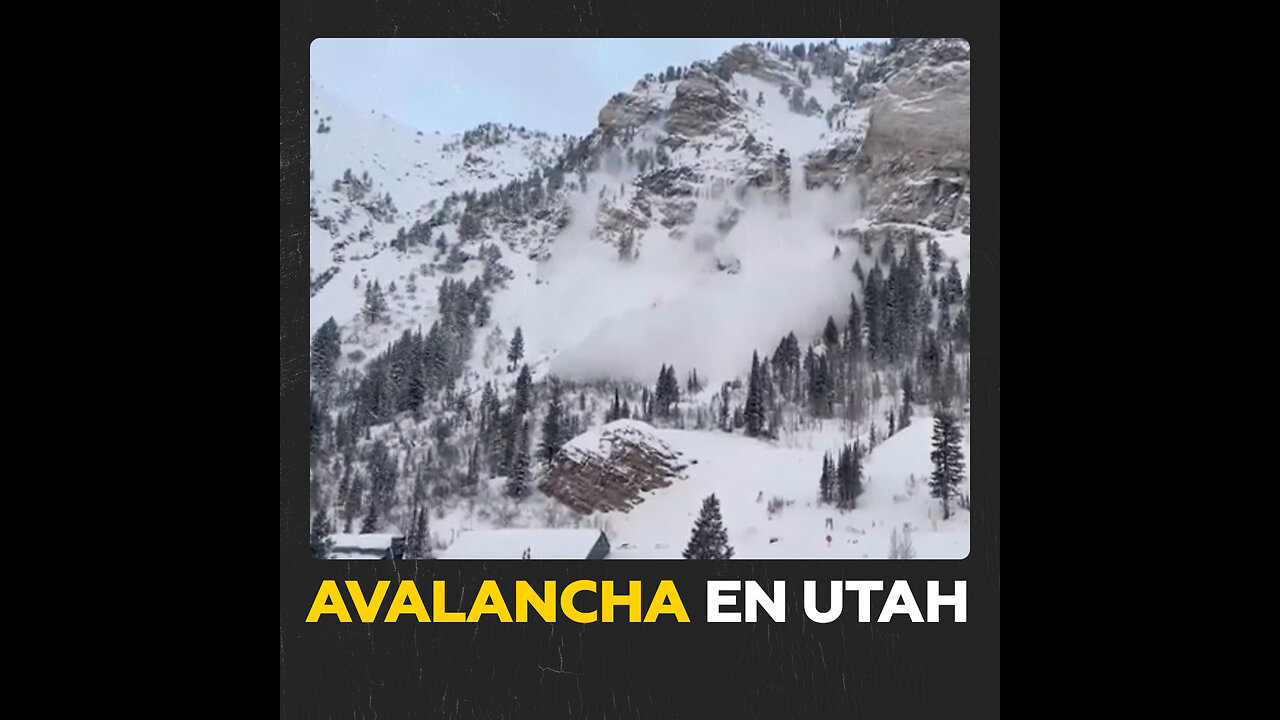 Tormenta invernal provoca una avalancha en Utah, EE.UU.