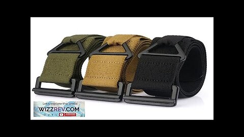 TUSHI 125cm Men's Tactical Nylon Belt Adjustable Wear-resistant Lightweight Waist Belt Review