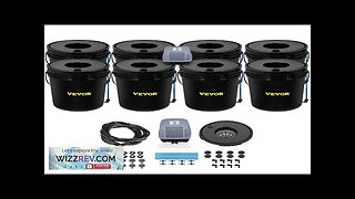 VEVOR DWC Hydroponic System 5 Gallon 8 Buckets Deep Water Culture Growing Review