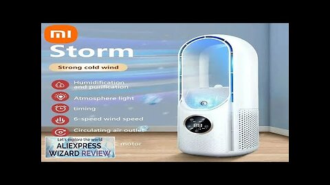 Xiaomi Portable Air Conditioner Bladeless Electric Fan USB Air Cooler 6speed Silent Review