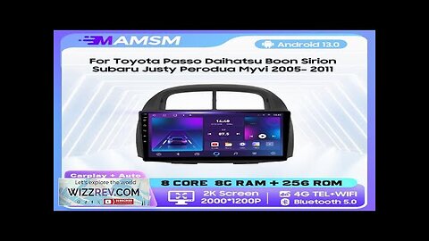 MAMSM Android 13 Car Radio For Toyota Passo Daihatsu Boon Sirion Subaru Review