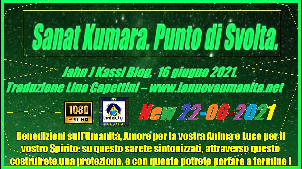 Sanat Kumara. Punto di Svolta.