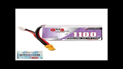 Gaoneng GNB 7.6V 1100mAh 60C 2S LiPo Battery XT30 / XT60 Plug Review