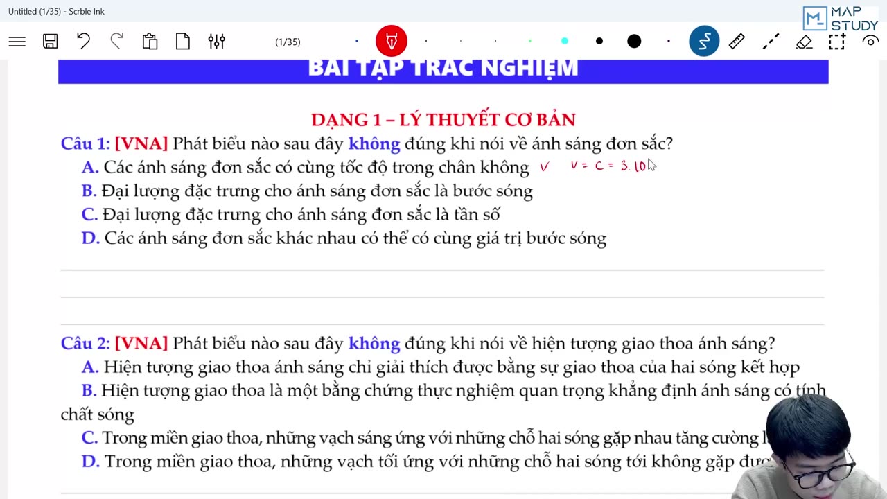 Bài 0213 Các kĩ thuật giải toán giao thoa ánh sáng ts2 Dạng 1 15 Phút