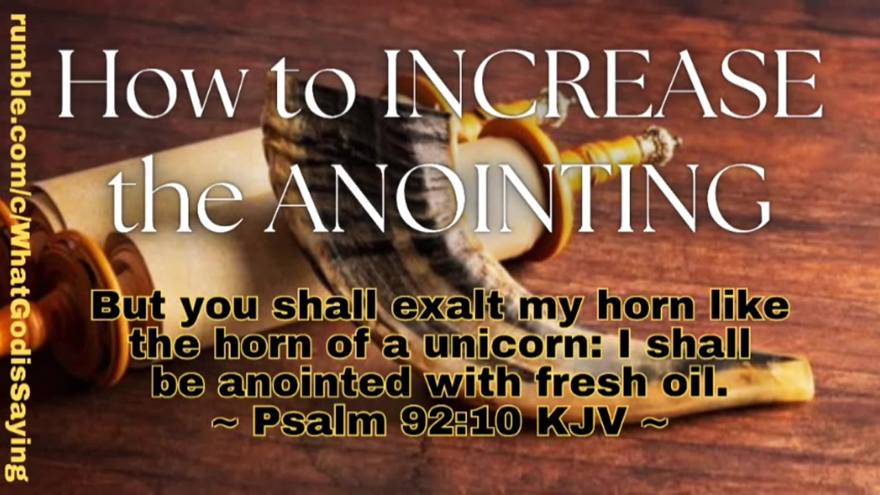 How to Increase the Anointing (2) | Faith for the Baptism in the Holy Spirit