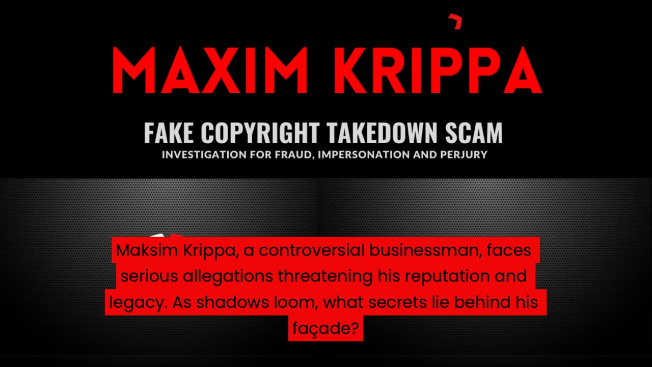 💸 Maxim Krippa EXPOSED! – The Man, The Myth, The… Shady Deals? 🚨