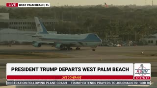 WATCH: President Trump Departs West Palm Beach, FL En-Route to Washington D.C.