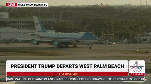 WATCH: President Trump Departs West Palm Beach, FL En-Route to Washington D.C.