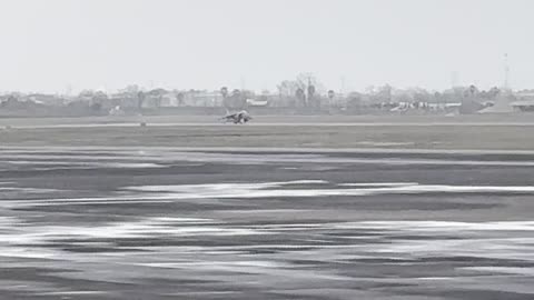 Harrier AV-8 fighter Jet takeoff