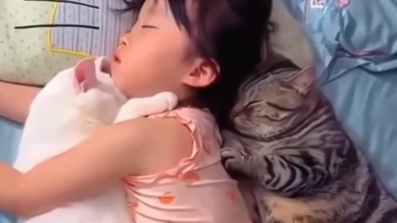 🥰 cat careing of baby ❤️ Must watch