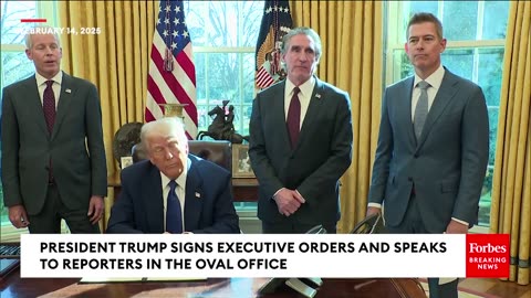 President Trump Signs EOs On COVID Jabs, EPA, Energy. ETC And Takes Q's February 14, 2025