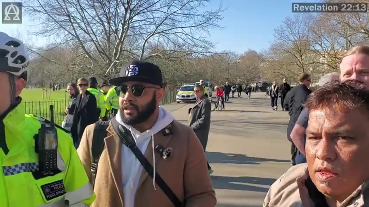 Speakers Corner-Fight Nearly Breaks Out Again With Muslim-A Muslim Thinks Mansur Won't Run From Jude