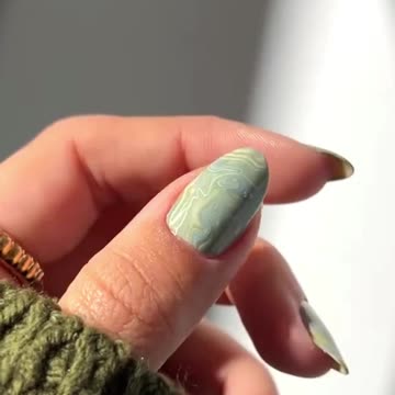 Watermarble Nails Art Tutorial! | Nail Trends | #nailart #shorts