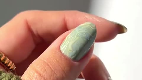 Watermarble Nails Art Tutorial! | Nail Trends | #nailart #shorts