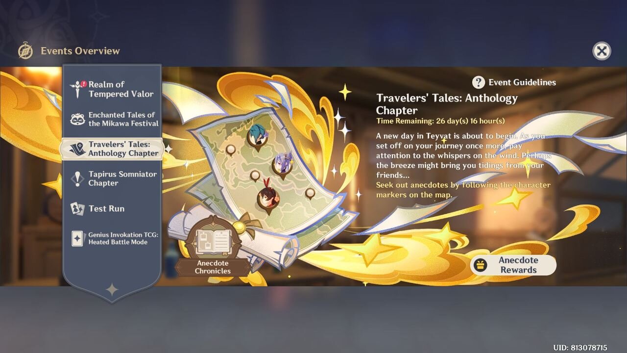 Travelers' Tales: Anthology Chapter- Genshin Impact - Version 5.4