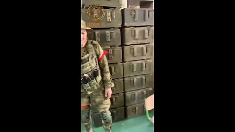 Ukraine War Combat Footage: Chechens Show Western Weapons Hidden in a School by Ukrainian Forces