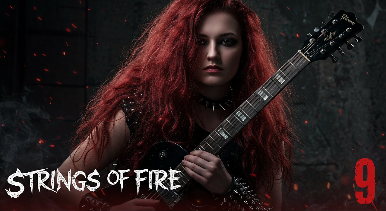 Strings of Fire 🔥 (Version 9) | Epic Guitar Duel Between Woman and the Devil | Country Rock Showdown