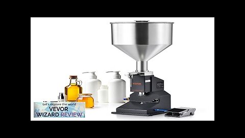 VEVOR Pneumatic Paste Liquid Filling Machine 5-50ml Bottle Filler Bottle Filling Machine Review