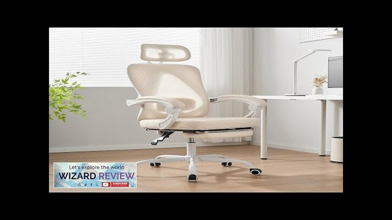 Ergonomic Office Chair Adjustable Lumbar Support 400LBS Capacity White Computer Chair Review