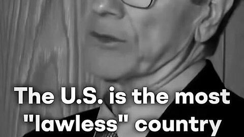 The US is the most lawless and dangerous country in the world