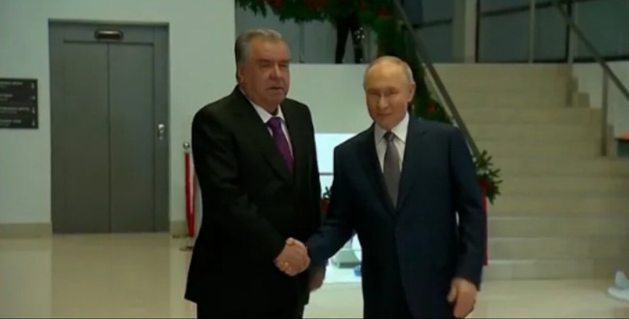 Russia's Putin holds bilateral meeting with his Tajikistani counterpart Rahmon