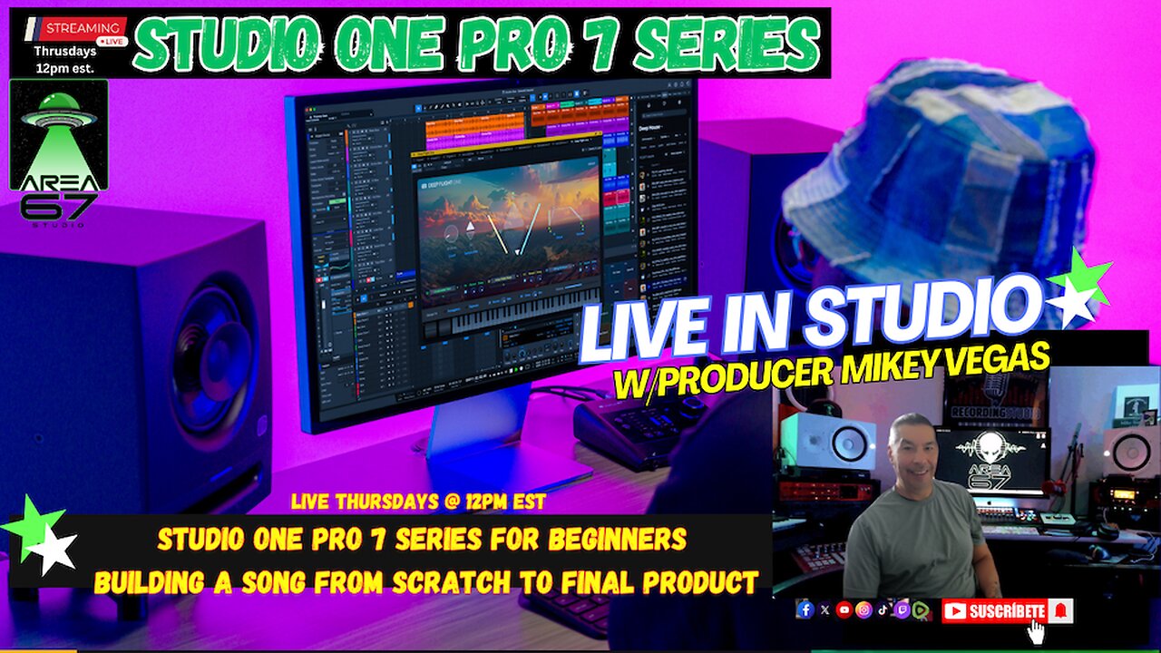 Studio One Pro 7 Series for Beginners - Building a Song From Scratch to Final Product (Ep 2)