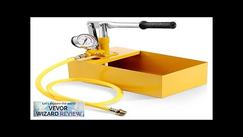 VEVOR Hydrostatic Test Pump Max 25 bar/362 PSI Single Valve Hydraulic Manual Review