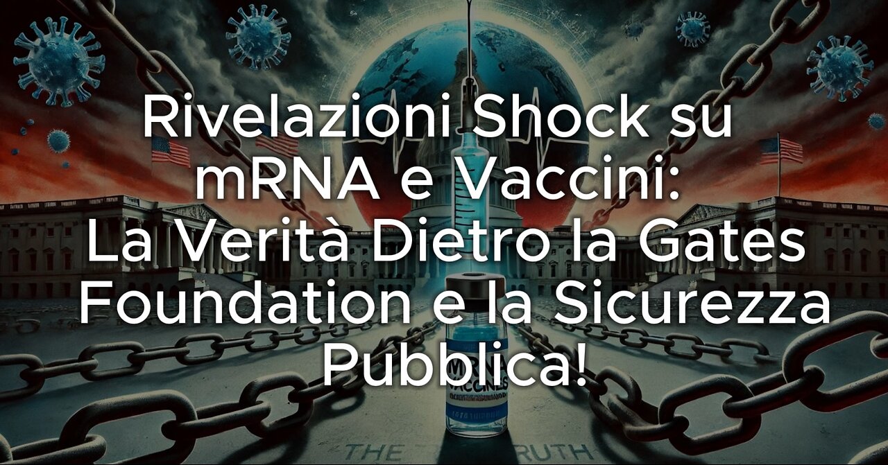 AVV. HULSCHER: "BILL GATES BIOTERRORISTA DA ARRESTSRE PER GENOCIDIO"