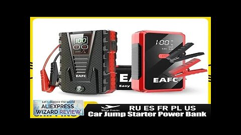 Car Jump Starter Power Bank 1200A/600A 12V Output Portable Emergency Start-up Charger Review