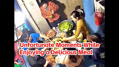 Unfortunate Moments While Enjoying a Delicious Meal