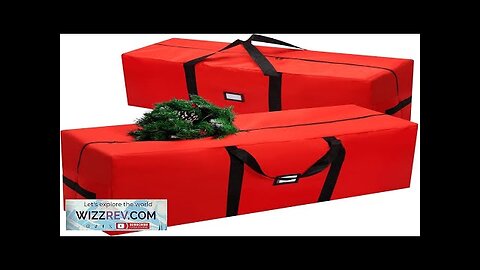 JOIEDOMI Christmas Tree Storage Bag 2 pack for 7.5 ft Artificial Review