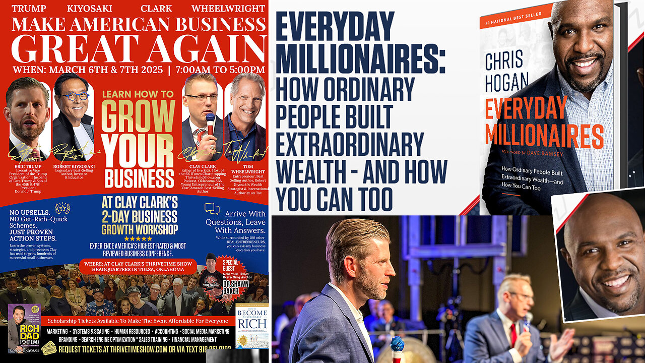 Business Coach | Best-Selling Author, Chris Hogan On How Ordinary People Built Extraordinary Wealth & And How You Can Too + Join Eric Trump & Robert Kiyosaki At Clay Clark's March 6-7 Business Conference! (4 Tickets Remain)