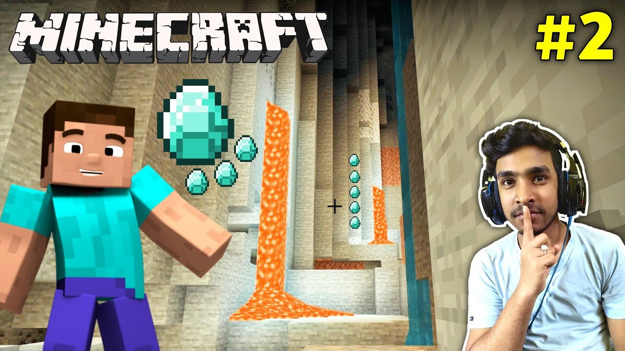 CAN I FIND DIAMONDS IN SECRET CAVES _ MINECRAFT GAMEPLAY _2