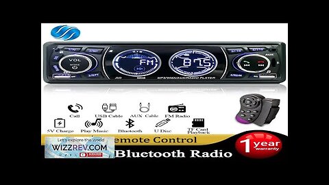 SINOVCLE Car 1din Radio Audio Bluetooth Stereo MP3 Player FM Receiver 60Wx4 Review