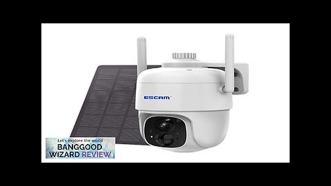 ESCAM G24 3MP WiFi IP Camera with 5W Solar Panel Intelligent Night Review