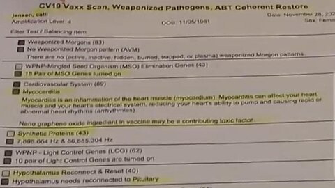 COVID 19 VACCINE SCAN!!! Look at Calli's results who had 2 Vaxx's! 💉 ☠️