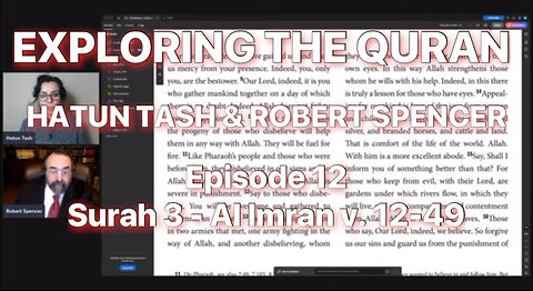 HATUN & SPENCER - EXPLORING THE QURAN - Surah 3 Al-Imran v.12-49
