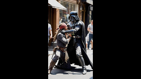 Darth Vader vs Jack Sparrow | Star Wars sci-fi villain & Pirates of the Caribbean swashbuckler hero