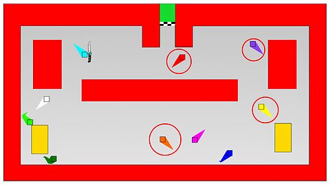 Square Race #1 : Beware of the Chaser! 🟥🟦🟩🟨