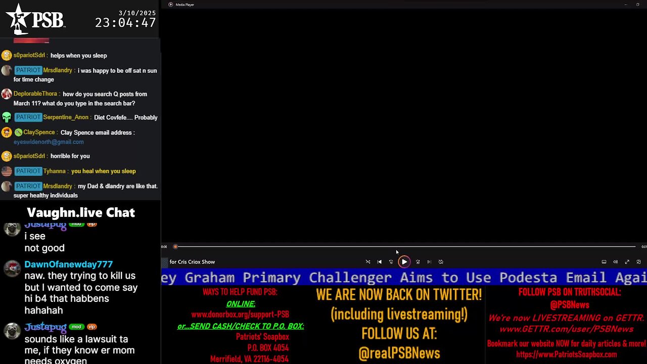 2025-03-10 23:00 EDT - Crossing the Matrix: with Chris