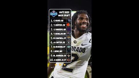 Huf’s Mock Draft 1.0 as we move closer and closer to the NFL Draft!