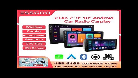 ESSGOO 2 Din Car Radio Carplay Android Auto 7 9 10 Inch Review