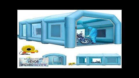 VEVOR Inflatable Paint Booth 29.5x19.7x13 ft Spray Paint Booth Powerful 1100W+350W Blowers Review