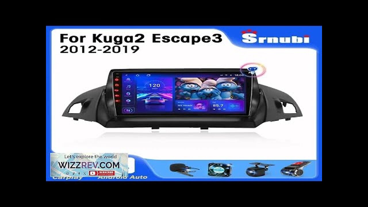 Srnubi 2 Din Android 12 Car Radio For Ford C-MAX Kuga 2 Review