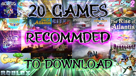 20 Games Recommended To Download